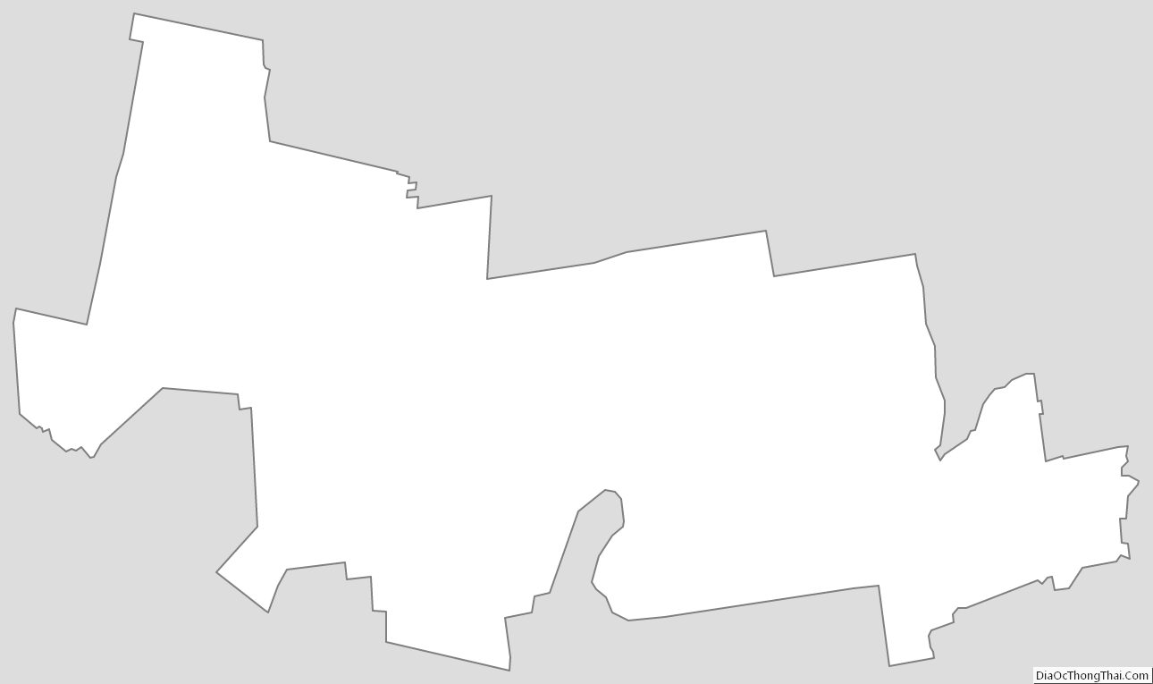 Outline Map of Hampshire County, Massachusetts