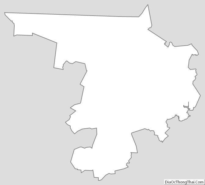 Outline Map of Middlesex County, Massachusetts