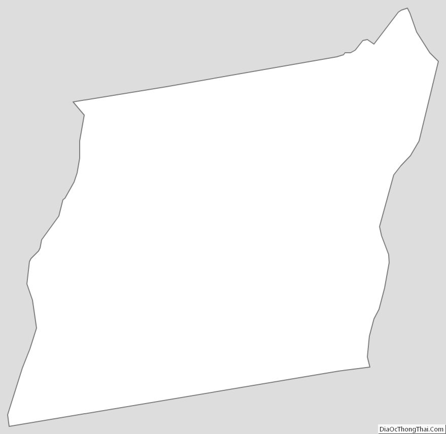 Outline Map of Albany County, New York