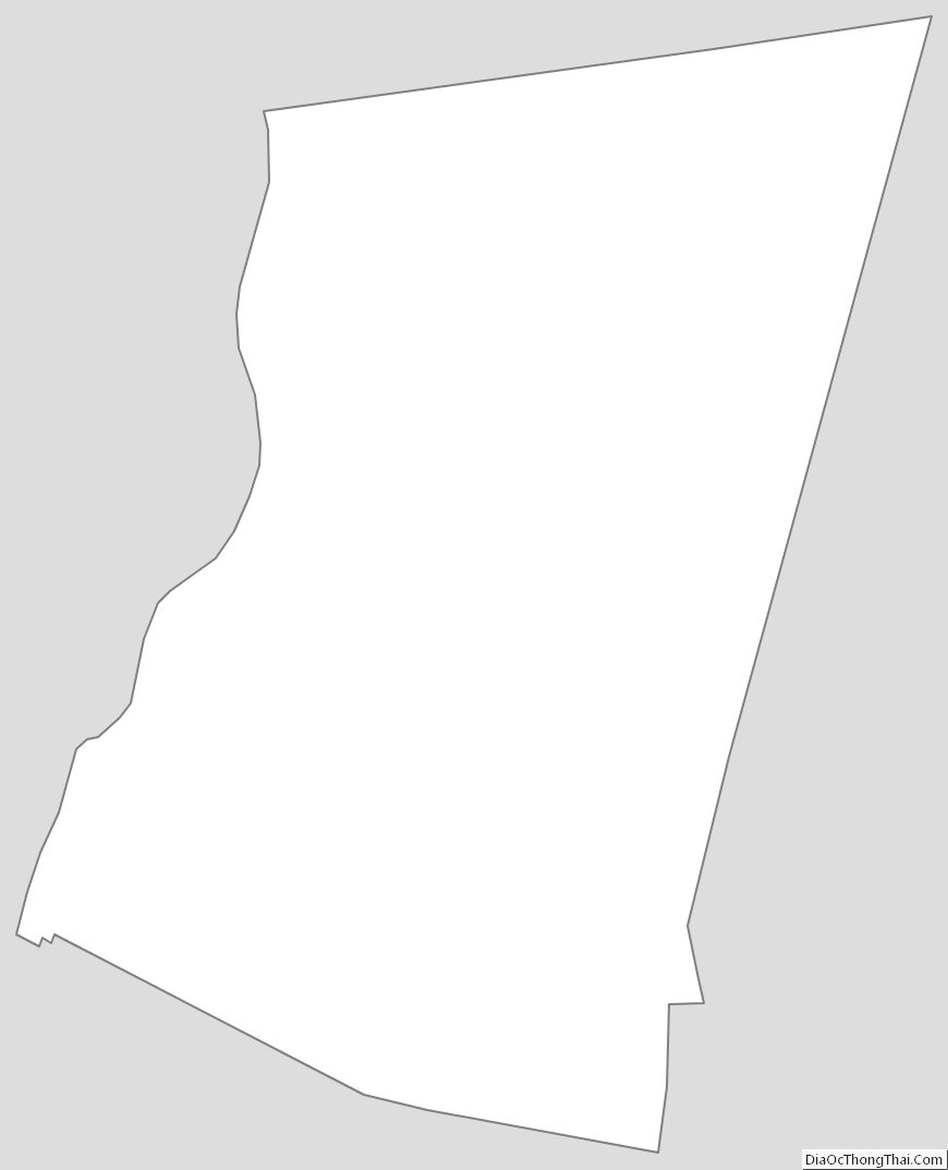 Outline Map of Columbia County, New York