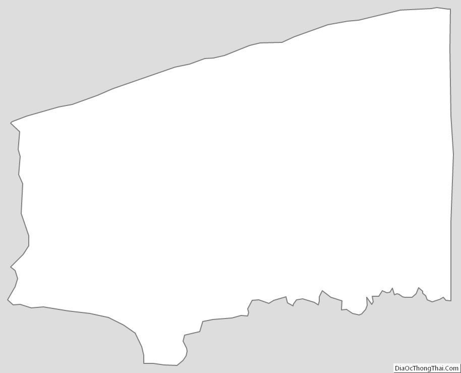 Outline Map of Niagara County, New York