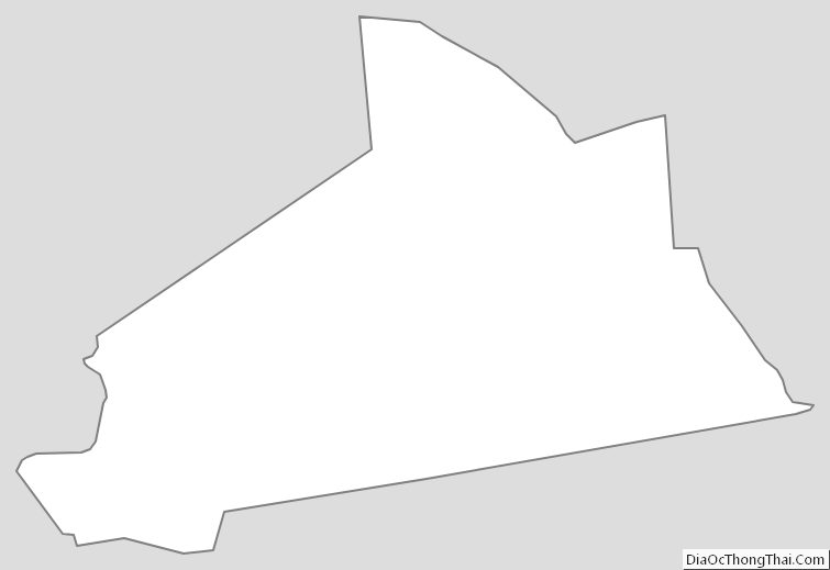 Outline Map of Schenectady County, New York
