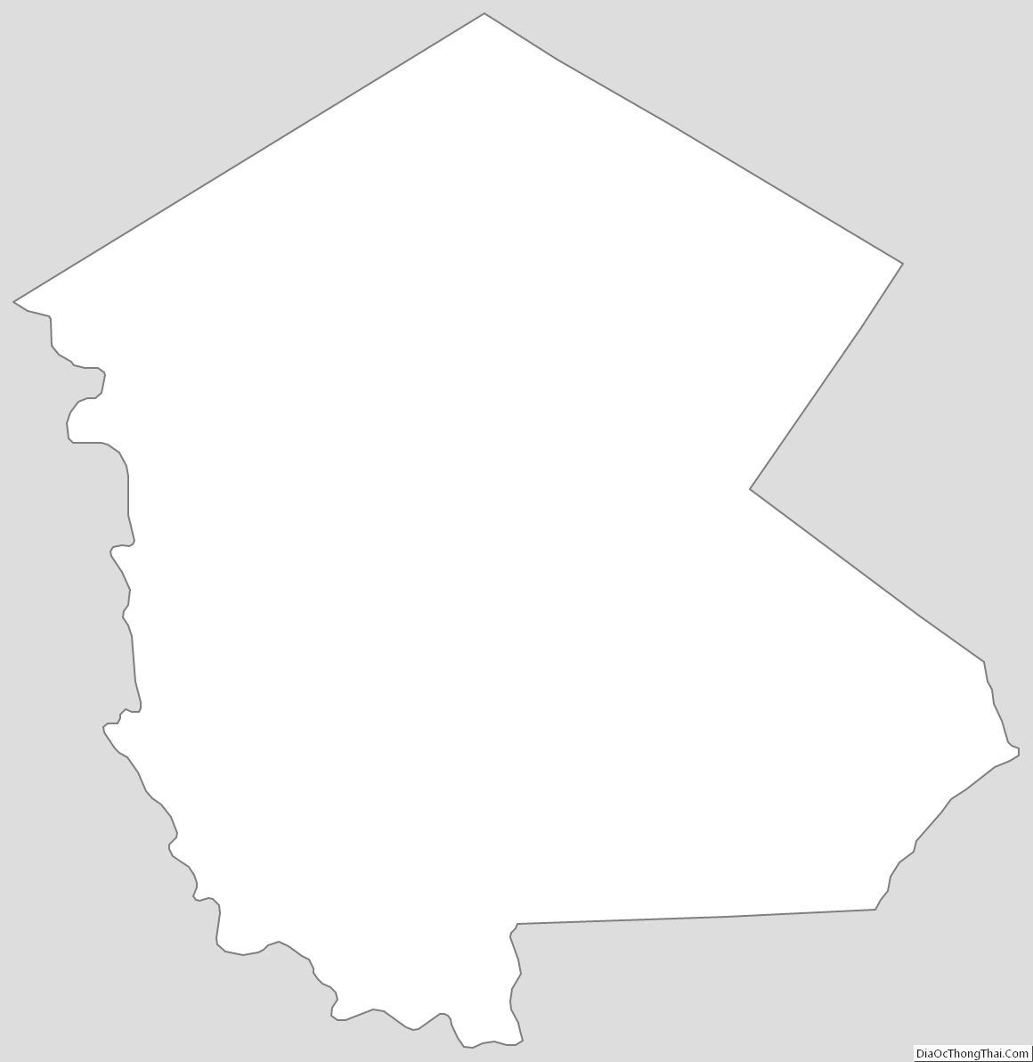 Outline Map of Sullivan County, New York