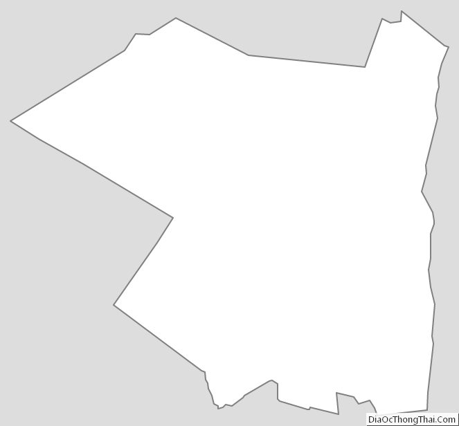Outline Map of Ulster County, New York