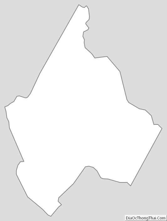 Outline Map of Avery County, North Carolina