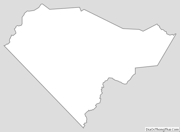 Outline Map of Columbus County, North Carolina