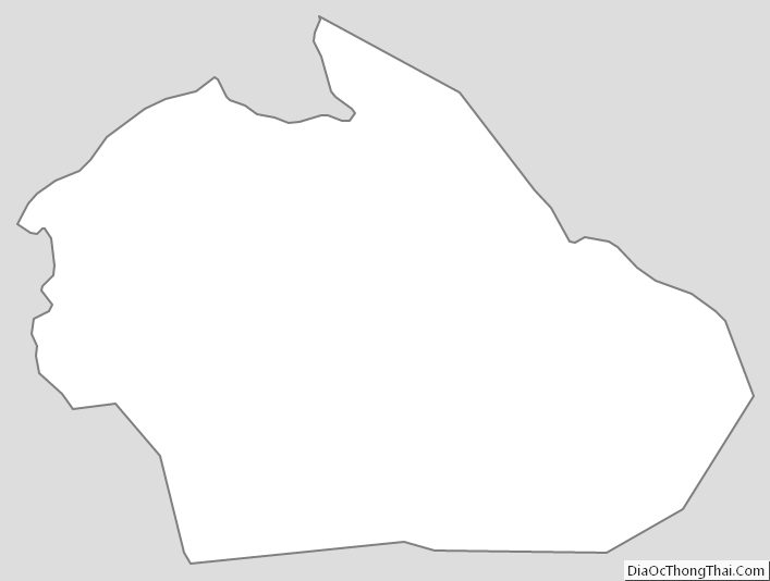 Outline Map of Watauga County, North Carolina