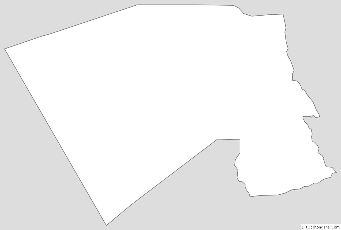 Outline Map of Davis County, Utah