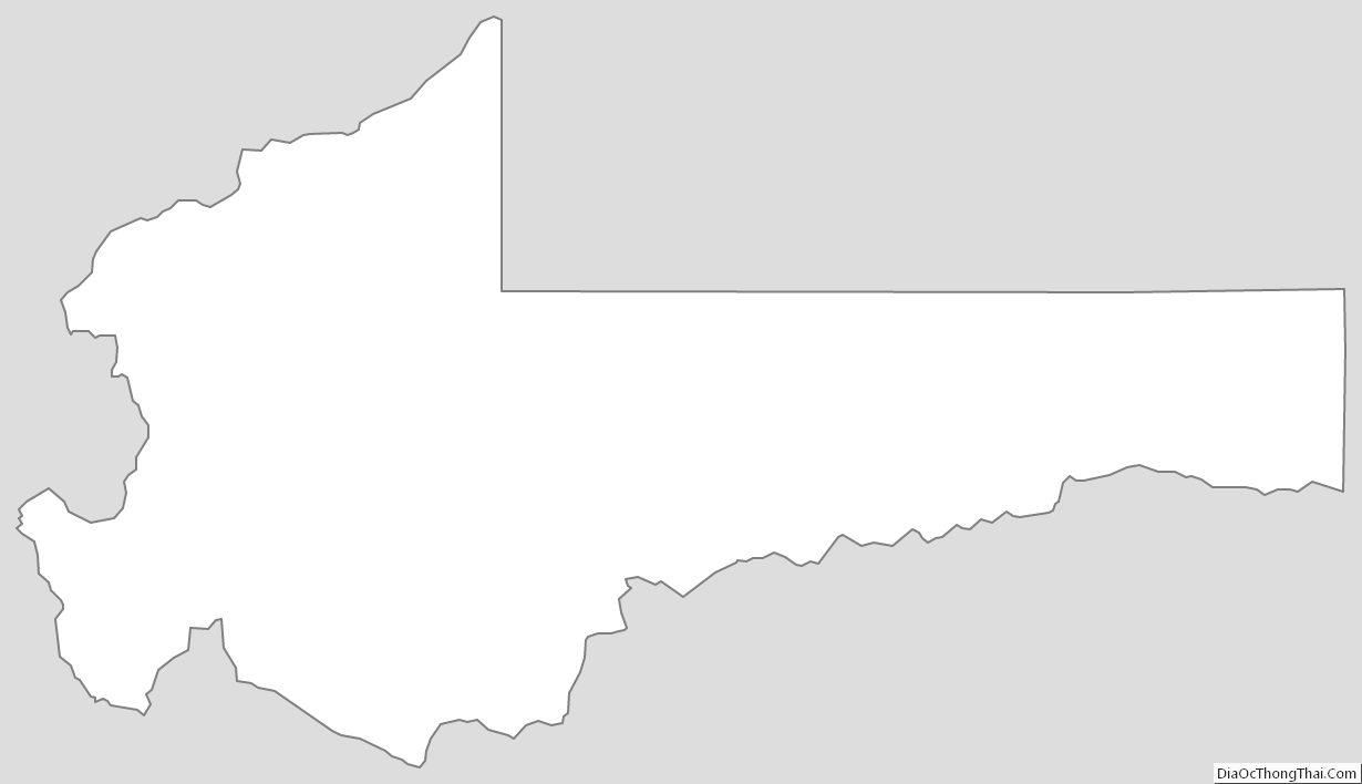 Outline Map of Summit County, Utah