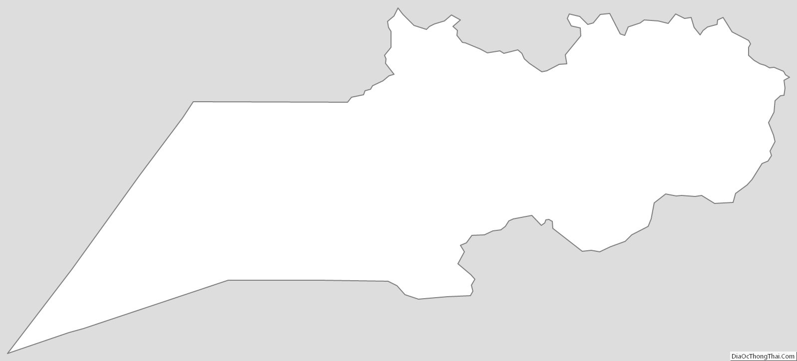 Outline Map of Weber County, Utah