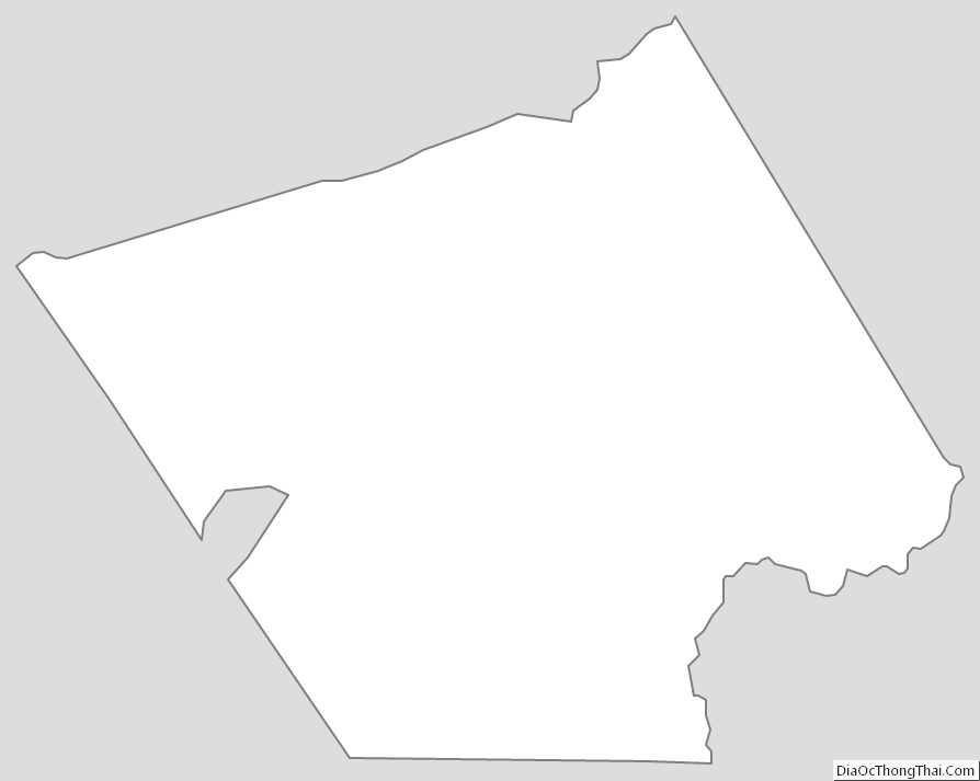 Outline Map of Carroll County, Virginia
