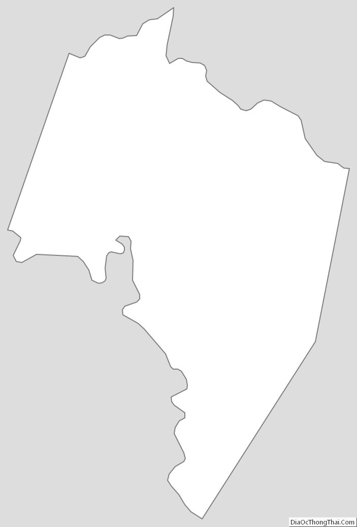 Outline Map of Charlotte County, Virginia