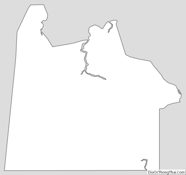 Outline Map of Chesapeake Independent City, Virginia