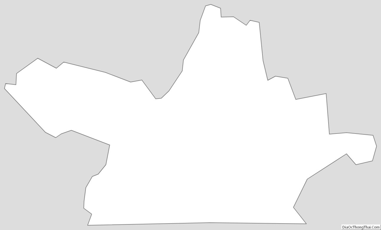 Outline Map of Danville Independent City, Virginia