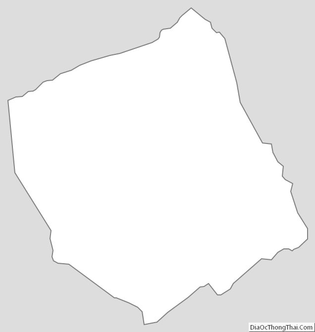 Outline Map of Dickenson County, Virginia