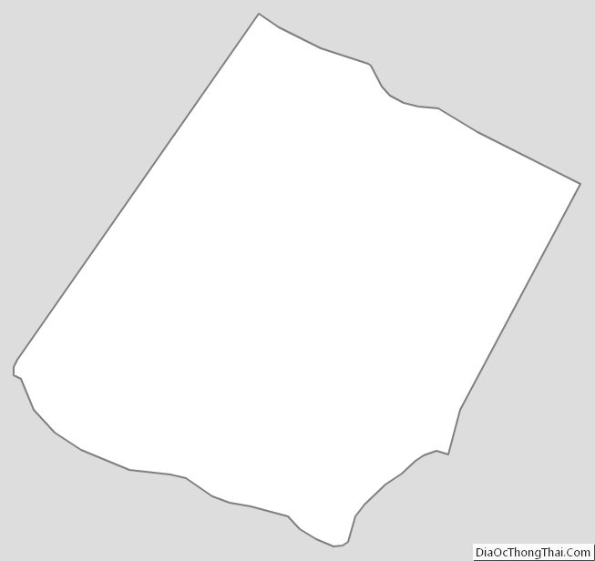 Outline Map of Fluvanna County, Virginia