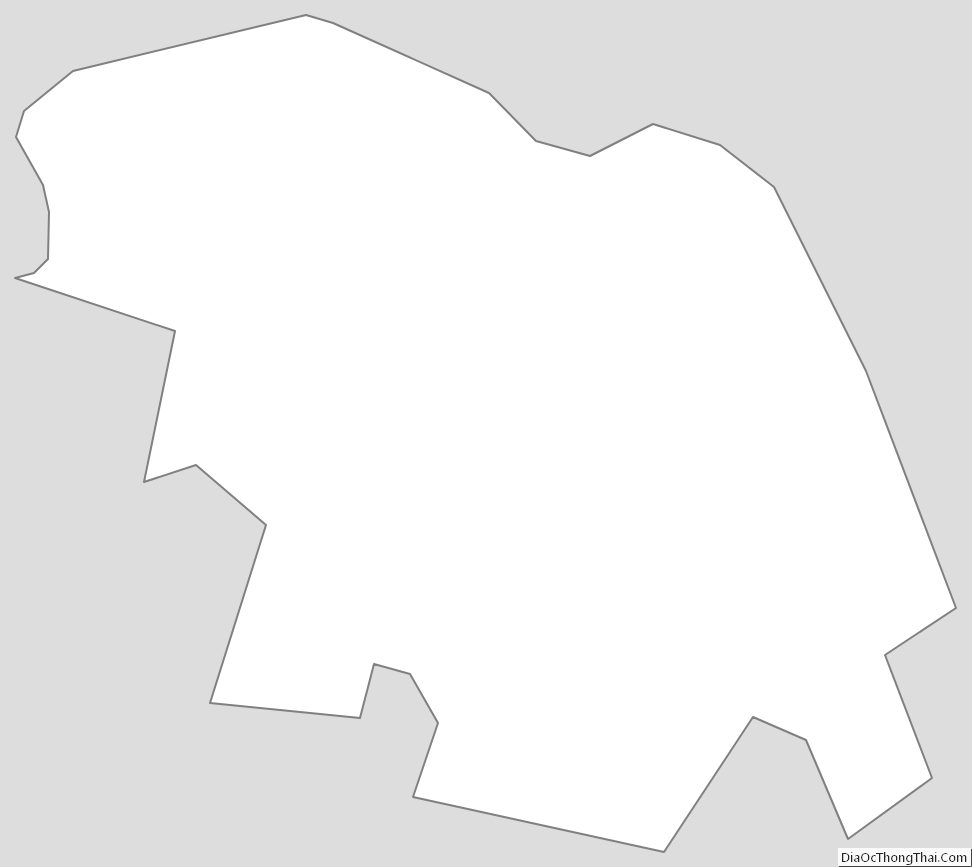 Outline Map of Fredericksburg Independent City, Virginia