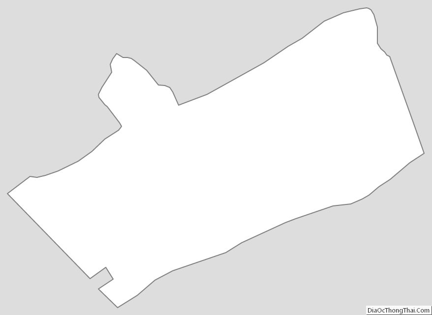 Outline Map of Giles County, Virginia