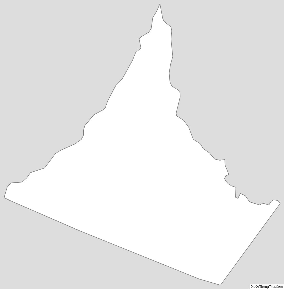 Outline Map of Greene County, Virginia