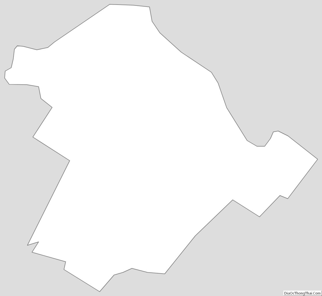 Outline Map of Lynchburg Independent City, Virginia