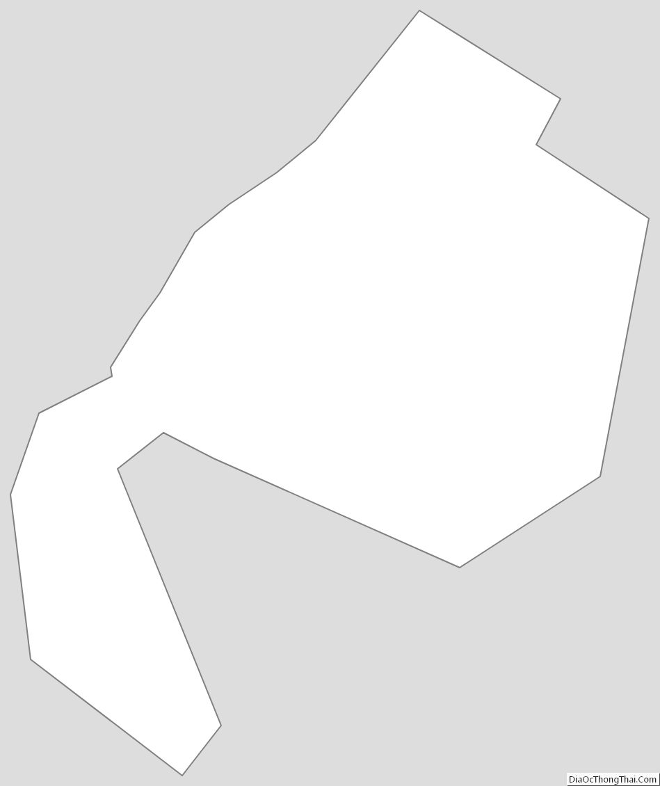 Outline Map of Manassas Independent City, Virginia