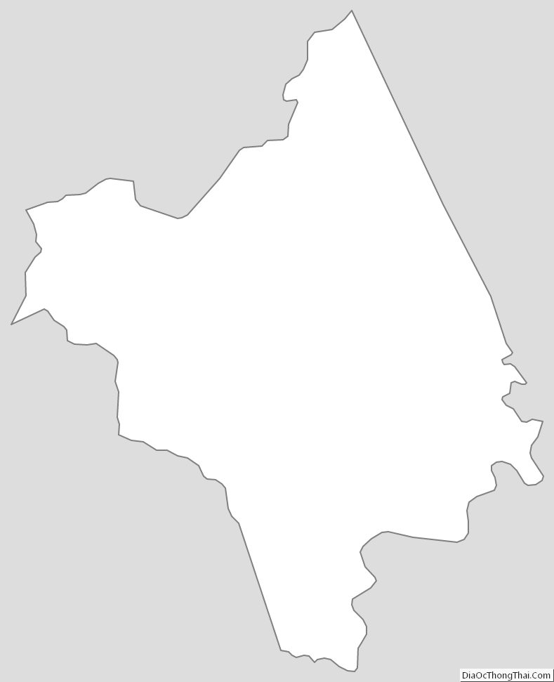 Outline Map of Nelson County, Virginia