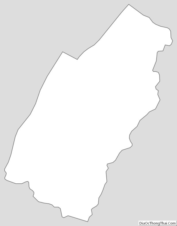 Outline Map of Page County, Virginia