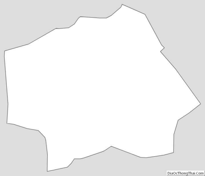 Outline Map of Petersburg Independent City, Virginia