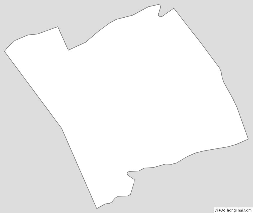 Outline Map of Smyth County, Virginia
