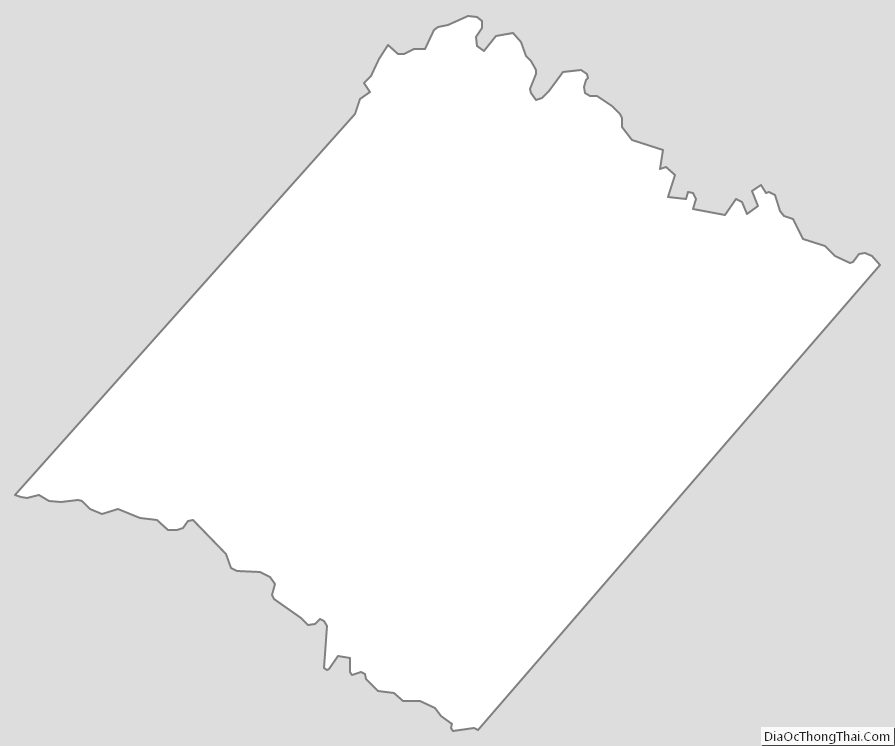 Outline Map of Spotsylvania County, Virginia