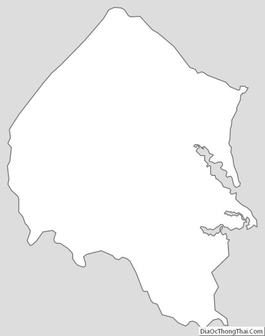 Outline Map of Stafford County, Virginia