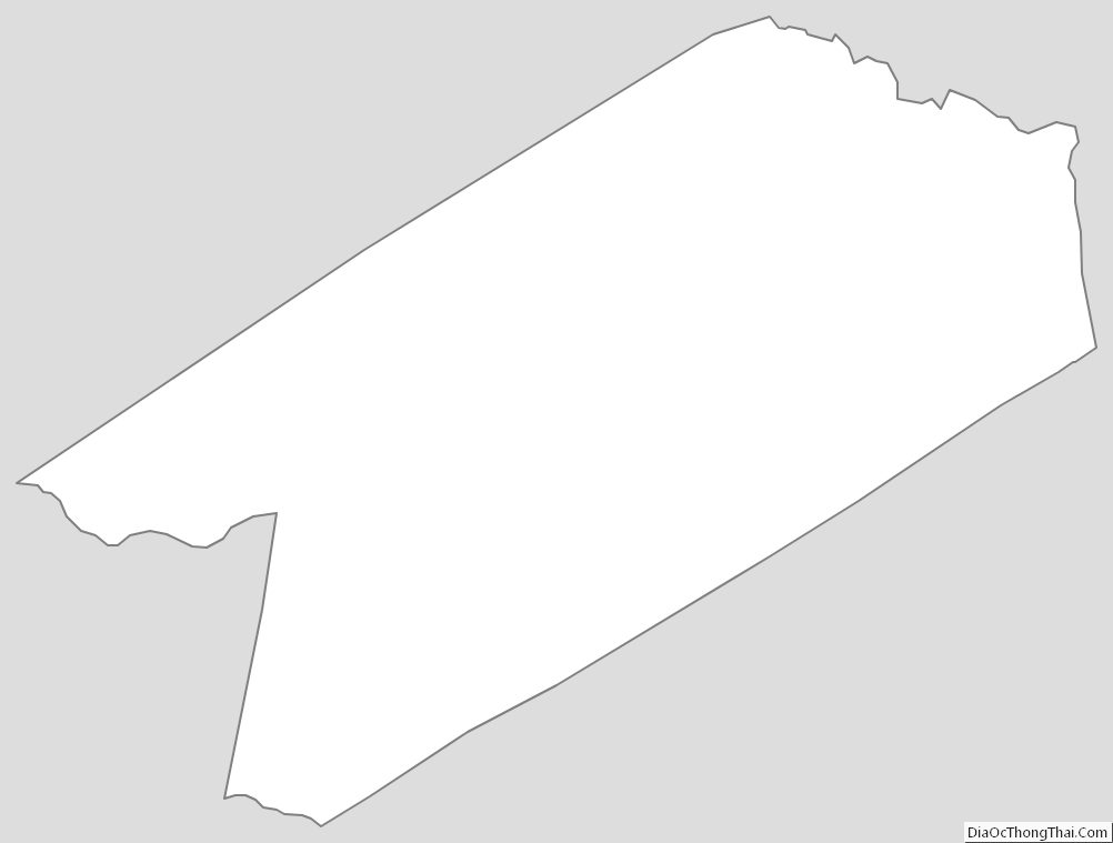 Outline Map of Sussex County, Virginia