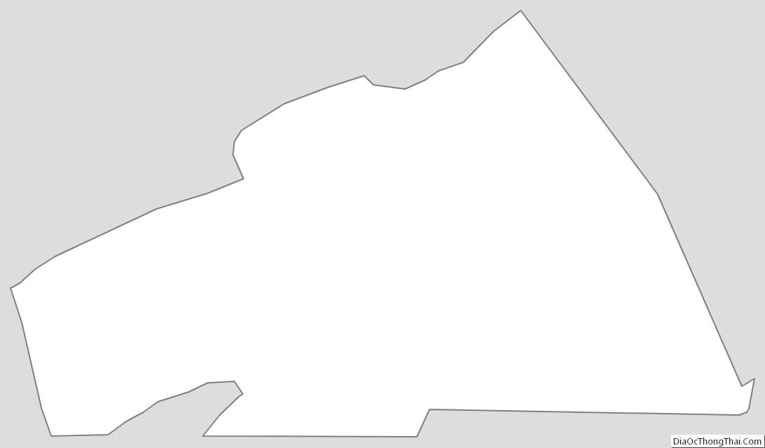 Outline Map of Washington County, Virginia