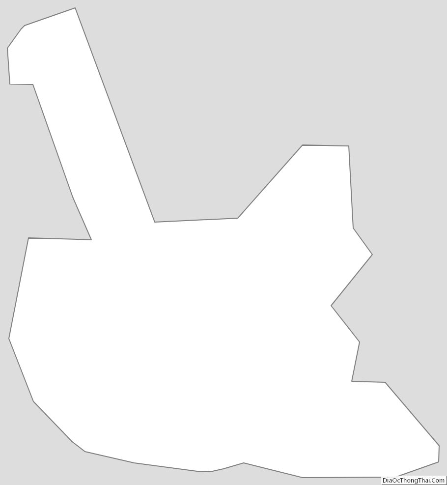 Outline Map of Williamsburg Independent City, Virginia