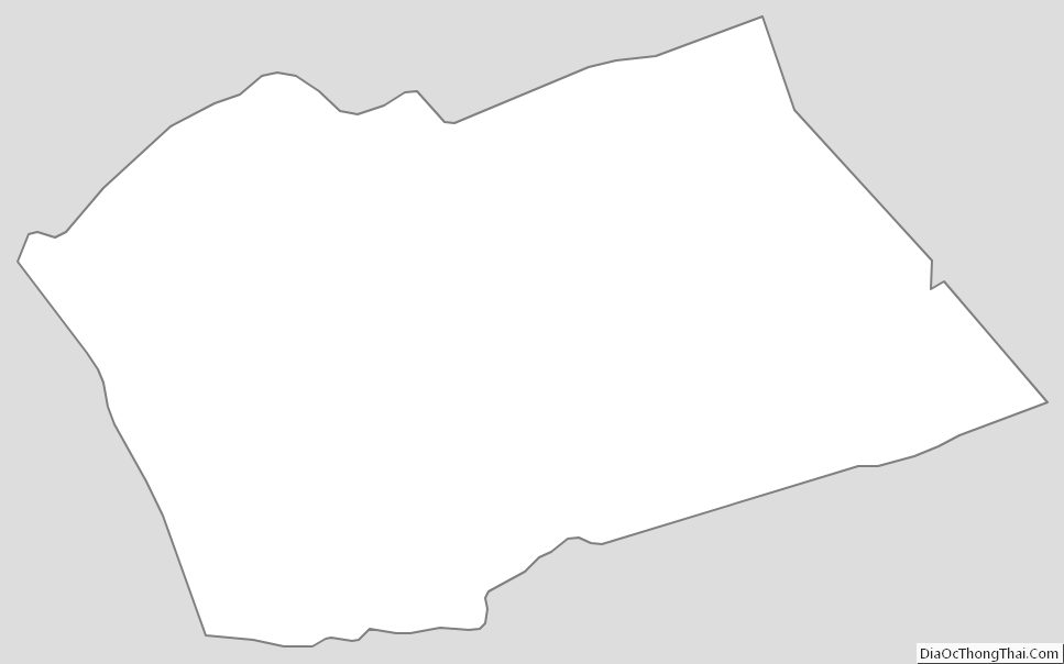 Outline Map of Wythe County, Virginia