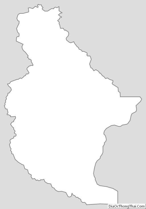 Outline Map of Chelan County, Washington