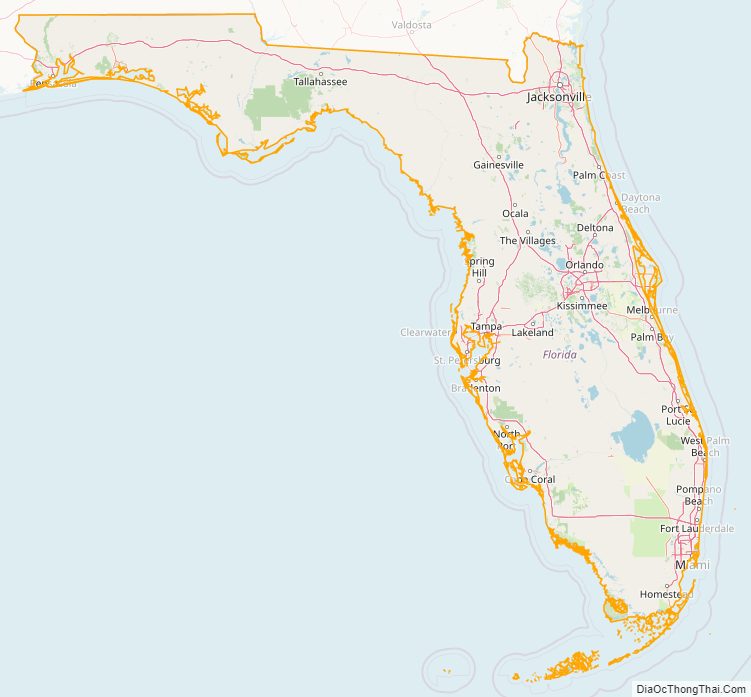 Florida street map