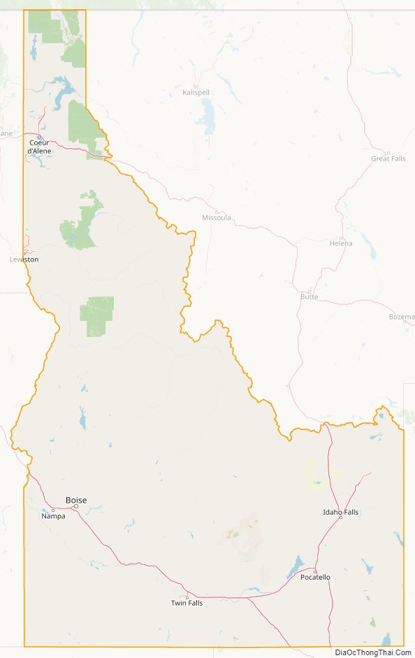 Idaho street map