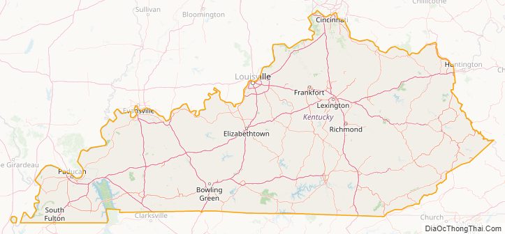 Kentucky street map