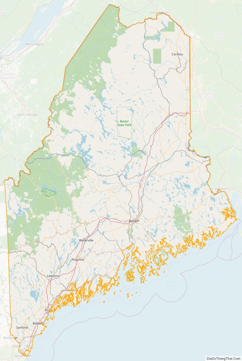 Maine street map