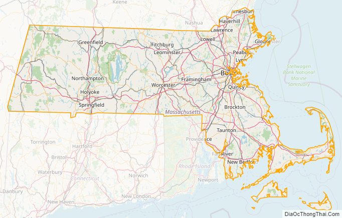 Massachusetts street map