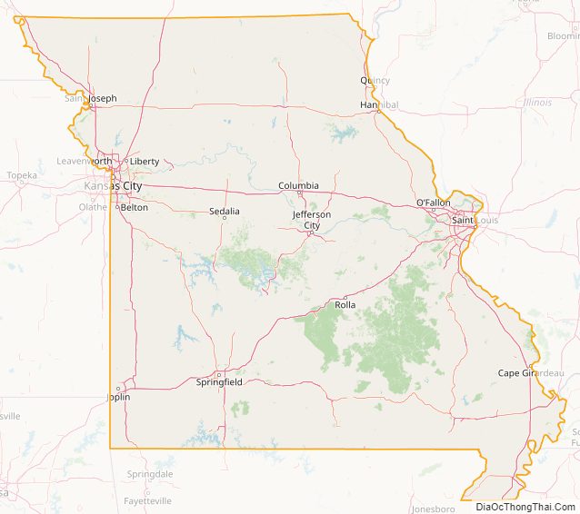 Missouri street map