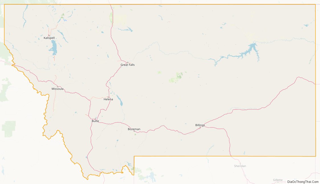 Montana street map