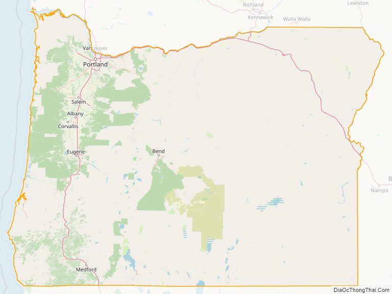 Oregon street map