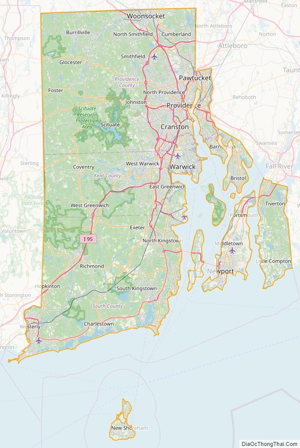 Rhode Island street map