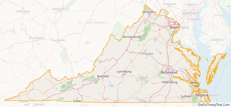Virginia street map