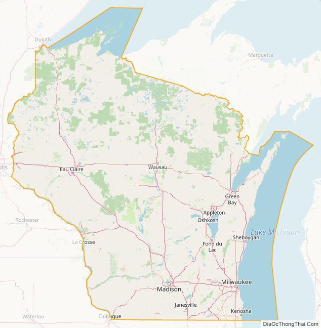 Wisconsin street map