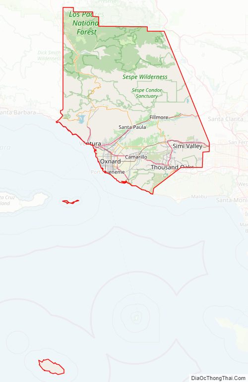 Ventura CountyStreet Map.