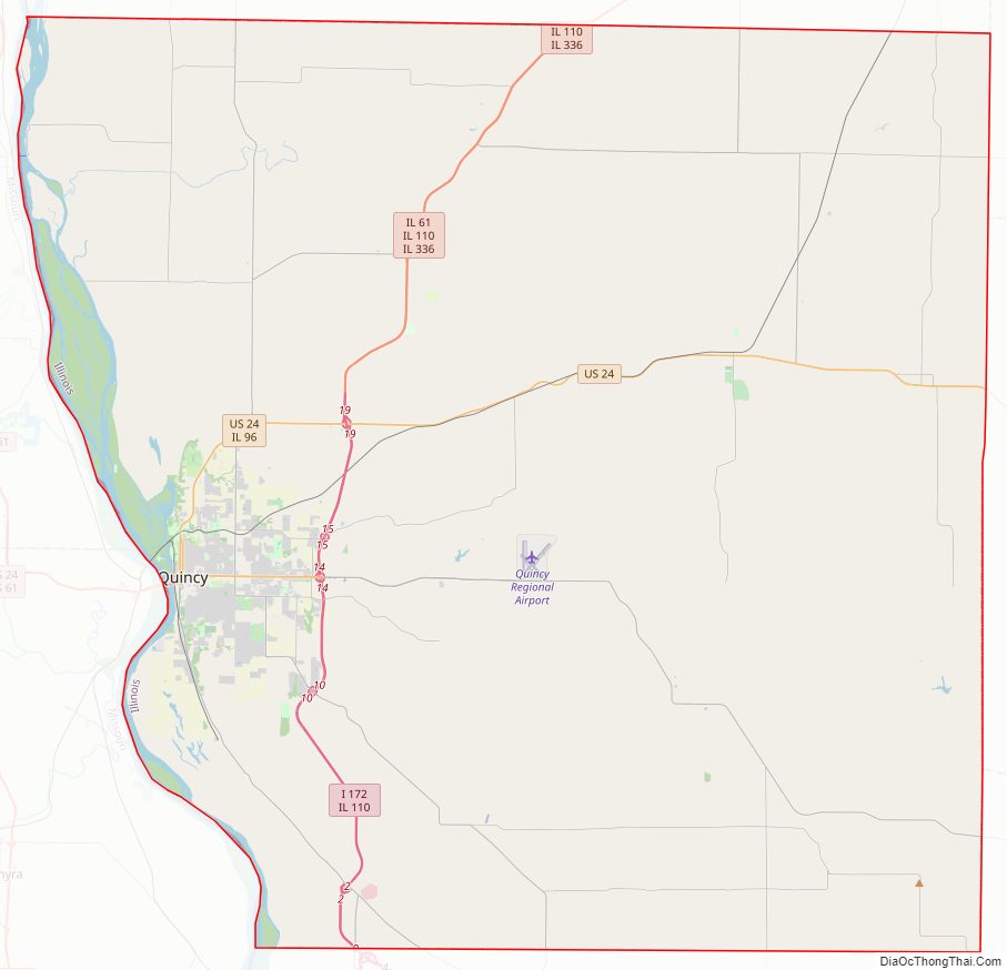 Adams CountyStreet Map.