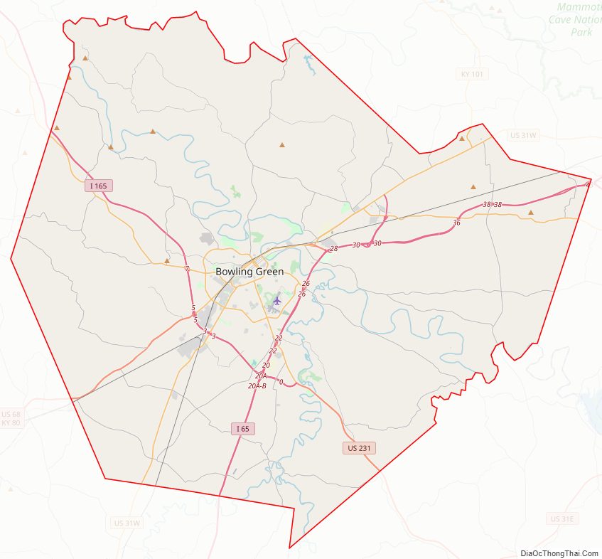 Warren CountyStreet Map.